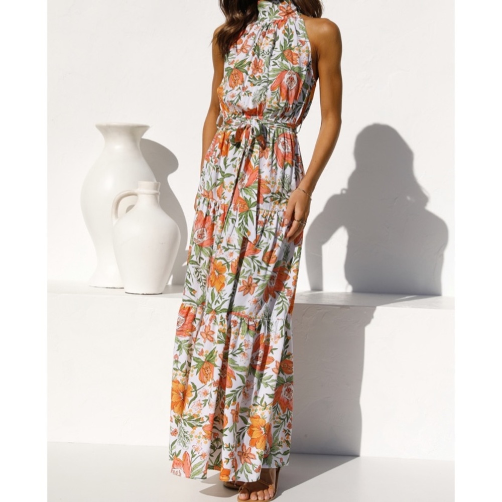 Petal and Pup Maxi Dress